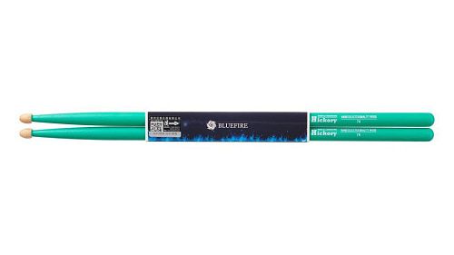 HUN 10104016 Colored Series Bluefire 7A Green Барабанные палочки, зеленые.